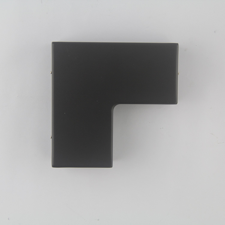 Black Glass Hardware Fitting Manufacturer Small L Glass Patch Fitting