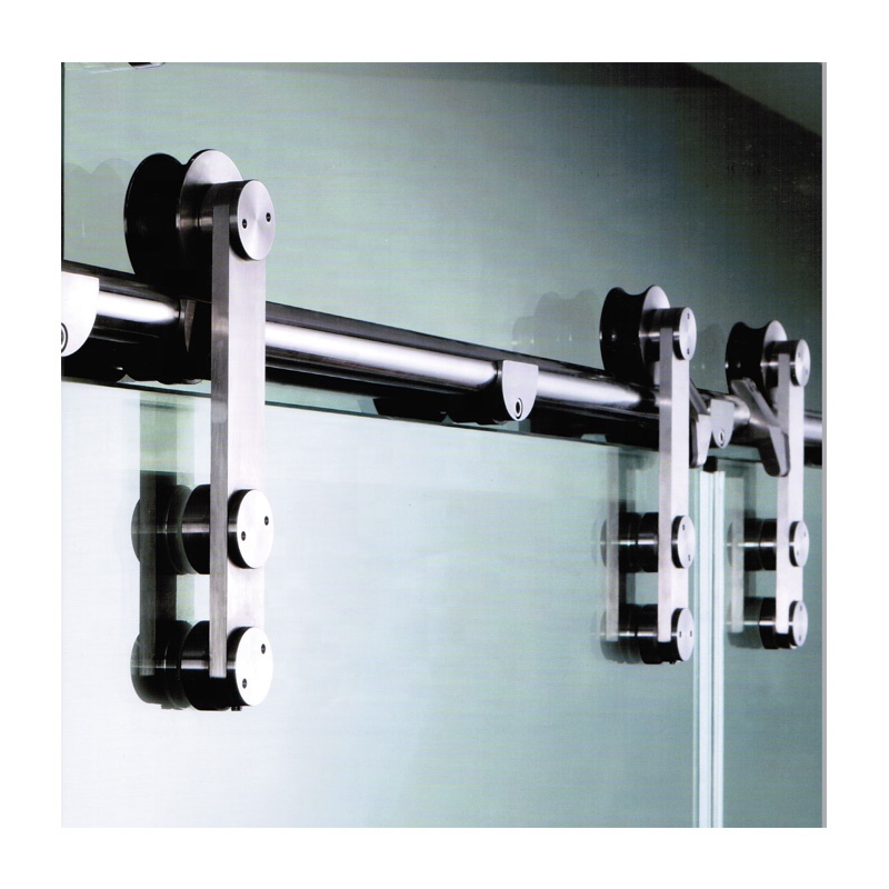 Modern Bathroom Stainless Steel SUS304 Glass Sliding Barn Door Frameless Shower Door Hardware