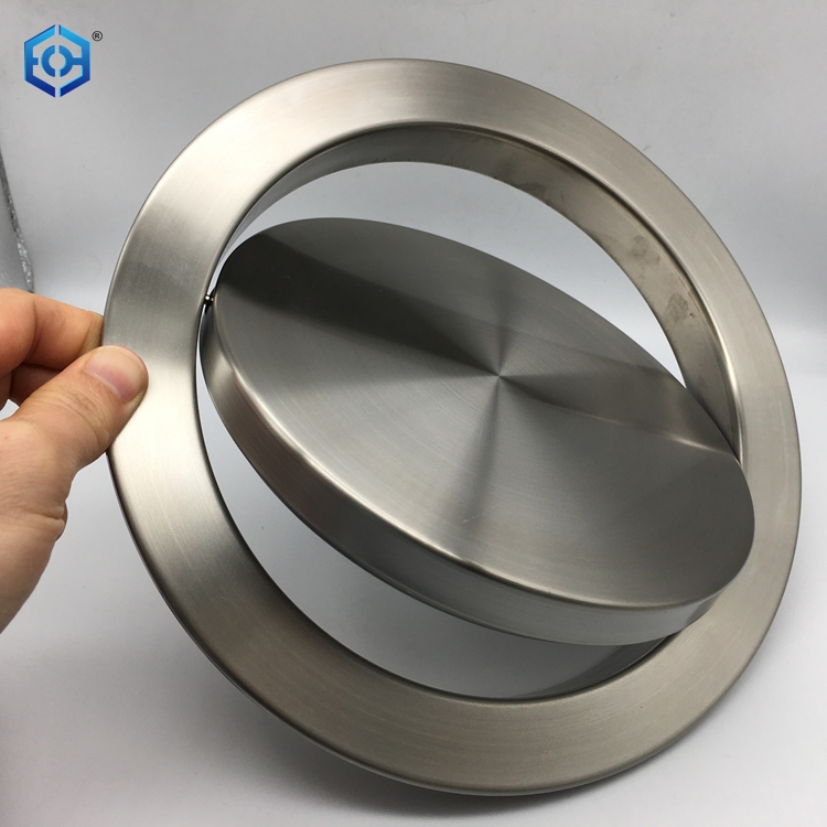 Stainless Steel Garbage Flap Lid Trash Bin Cover Flush Builtin Balance