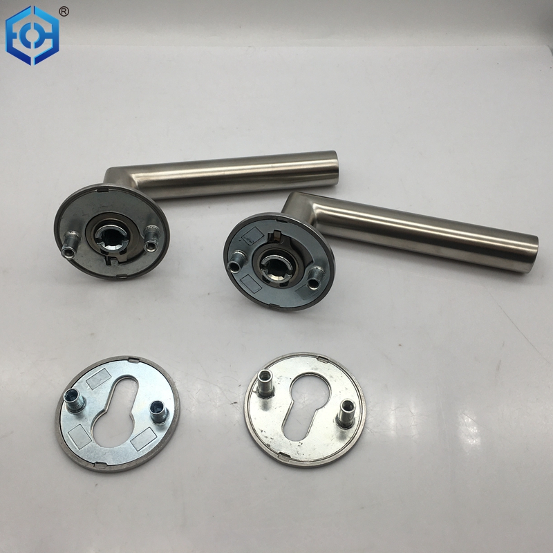 Stainless Steel Modern Door Handle On Round Rose Buy garage