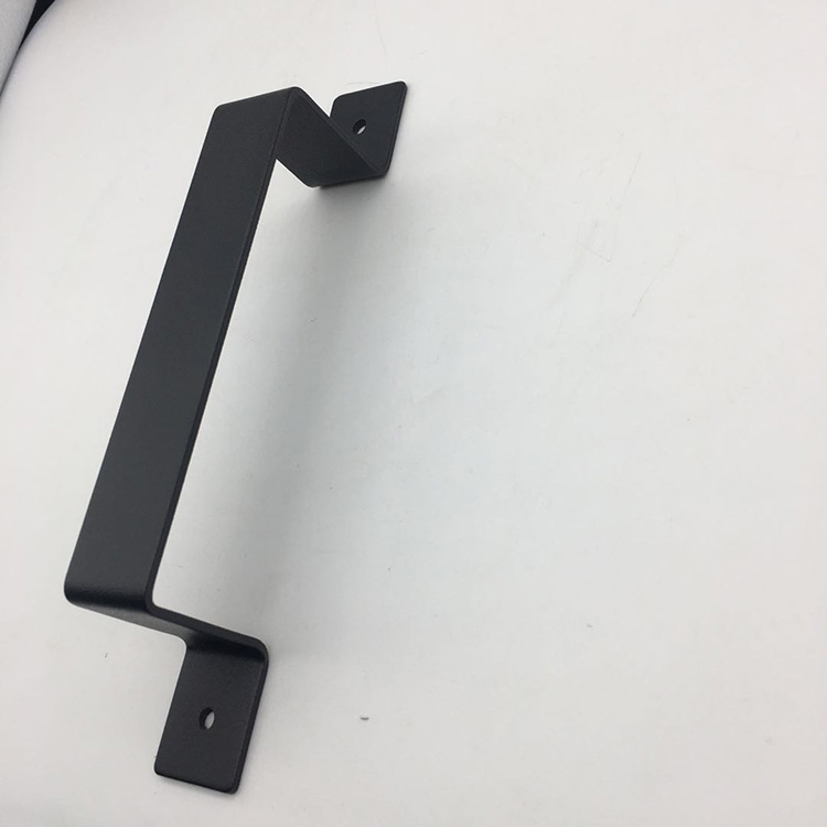 Black Powder Coated Steel Barn Door Handles Oil Rubbed Bronze