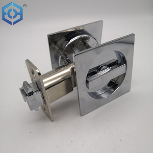 Chrome Zinc Alloy Square Sliding Door Lock