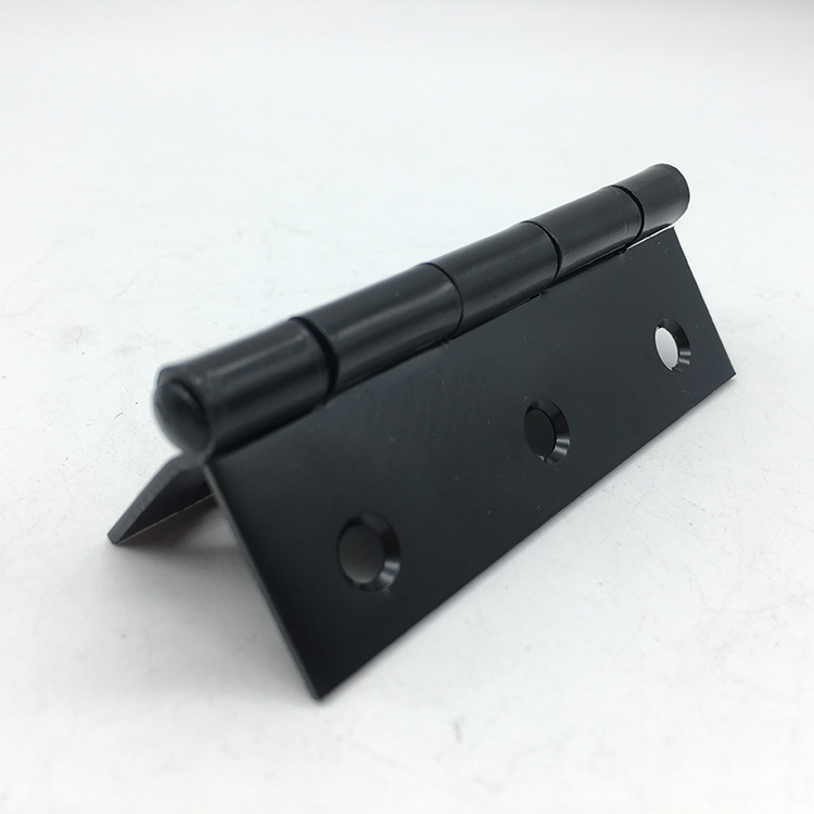 Matte Black Square Corner Door Hinges Steel Hinge for United Stated