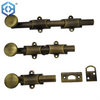 24 traditional style surface door bolt in solid brass finish AC