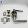 Zinc Alloy Tubular Cylinder Entry Door Key Set Lever Hardware Handle Lock
