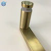 Satin Brass Double Sided Stainless Steel Glass Door Pull Handles Sliding Glass Door Handle with Door Knob