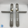 19mm Cranked Sliding Stainless Steel Window Handle on Window Plate 240mm