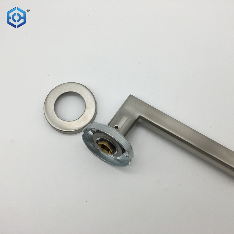 Satin SSS Stainless Steel Outdoor Entry Lever Door Handle
