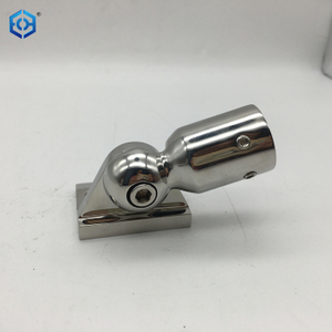 Stainless Steel Pipe To Wall Connector with Adjustable Angle Ø19