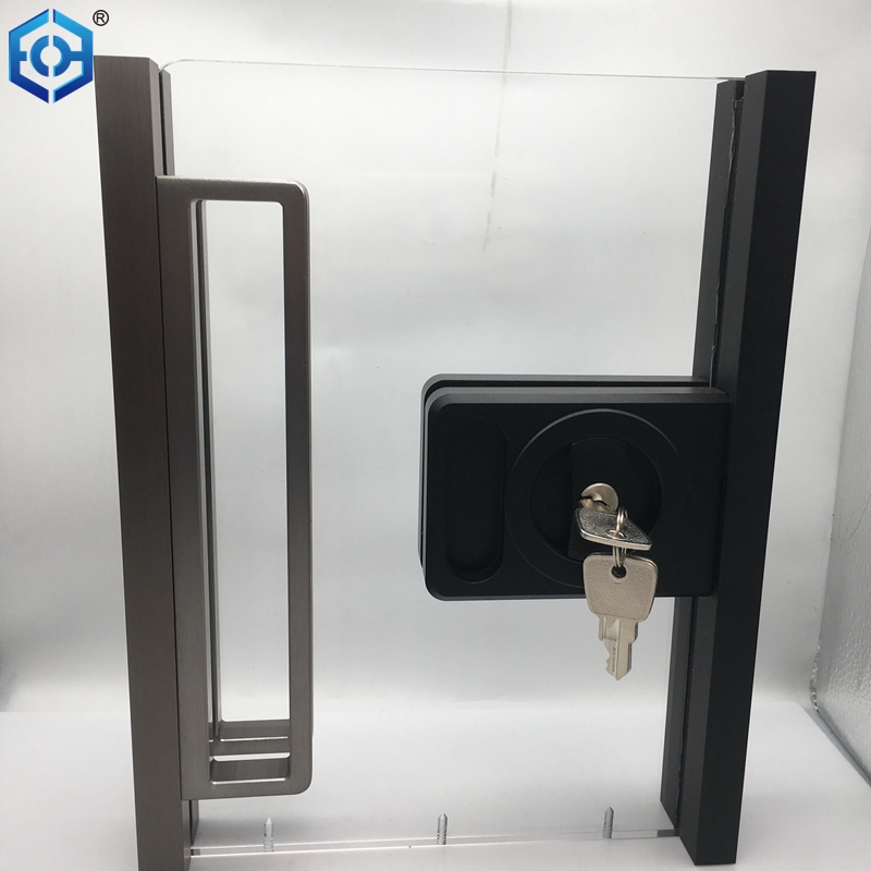 Sliver Grey Aluminium Sliding Door Handles And Locks For Slim Frame