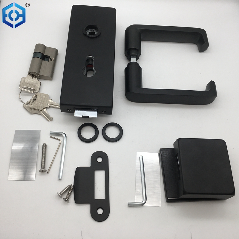 Double Side Glass Door Aluminum Or Stainless Steel 304 Door Lock with