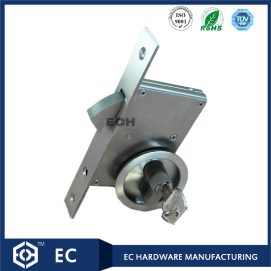 30-50mm Stainless Steel 304 Sliding Door Lock with Handle (RML-23)