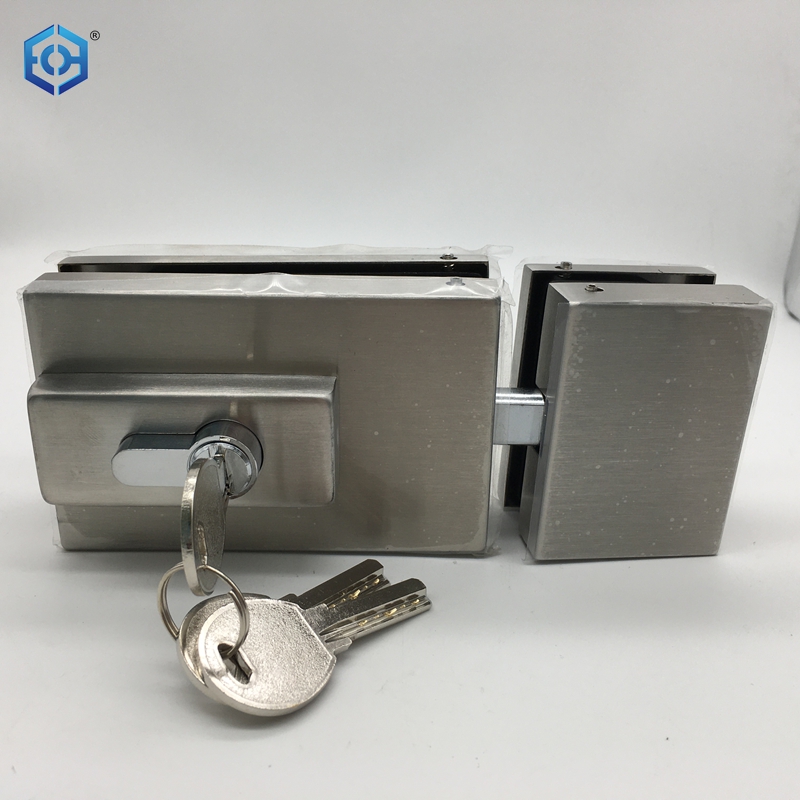 Stainless Steel Double Sides Glass Door Patch Lock Fitting