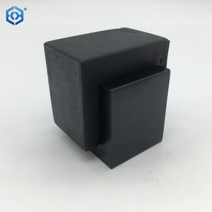 Black Aluminum Australian Decorative Door Stops With Black Rubber Square Door Stopper For Floor Install