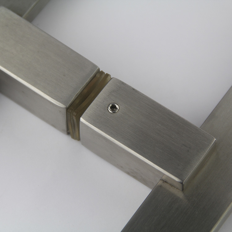 SSS Stainless Steel Square Tube Front Pocket Door Hardware Push And Pull Door Handles UK 