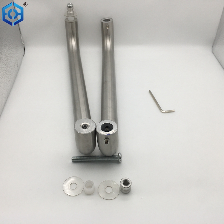 SUS304 Stainless Steel Polished Chrome Shower Glass Door Handle for