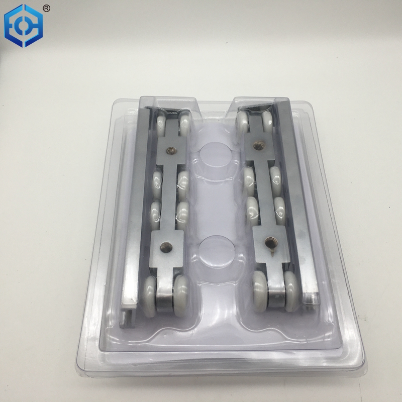 Heavy Duty Door Rollers for Sliding Doors Pulley Wheels Assembly Aluminum Rail for Bathroom Barn