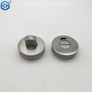 SSS And Black Stainless Steel Thumb Turn Door Lock with Indicator