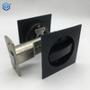 Black Square Zinc Alloy Privacy Lock Pocket Lock Sliding Door Lock