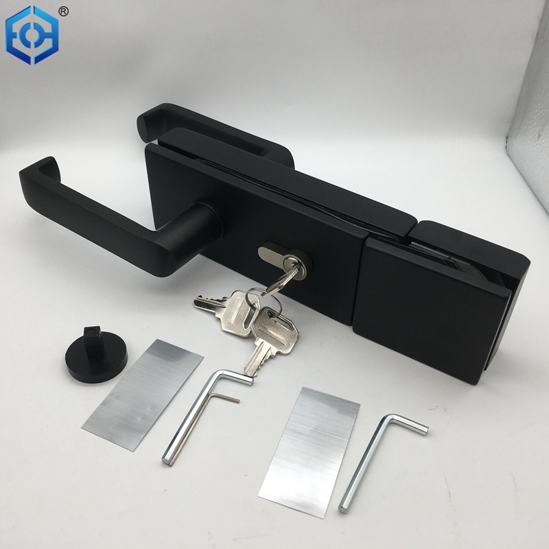 Double Side Glass Door Aluminum Or Stainless Steel 304 Door Lock with Lever Buy sliding glass