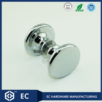 Round Brass glass handle and Knob with Chrome Finish