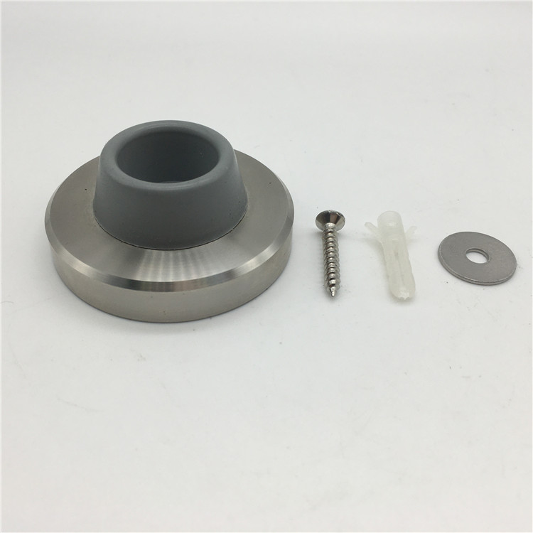Home Round Base Wall Mounted Stainless Steel Door Stopper