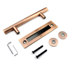 AC Steel Heavy Duty Pull And Flush Door Handle Set Sliding Barn Door Handle 