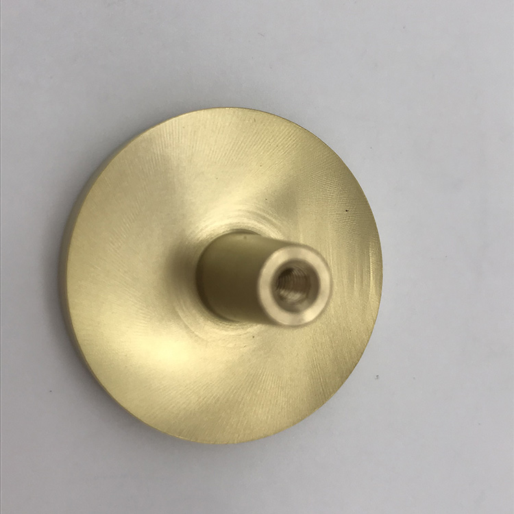 Brass Single Hole Pull Wardrobe Cabinets Handles Leather Knob
