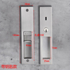 SN Zinc Alloy Wooden Indicator Interior Sliding Patio Door Lock with Key 