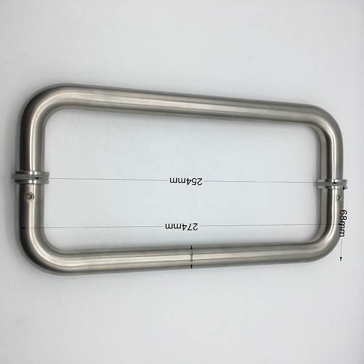  China Wholesale Bathroom Stainless Steel Shower Glass Door Pull Handles