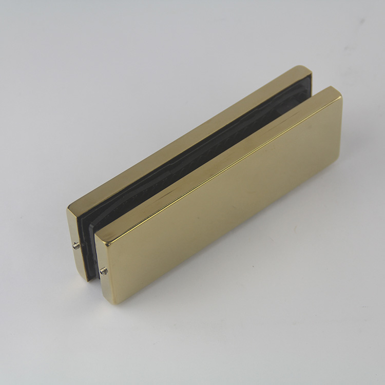 Copper Glass Shower Door Hardware Top Patch Fitting Clamp Frameless Shower Door Hinges