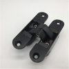 Black 180 Degree Zinc Alloy 3D Adjustable Concealed Door Hinge