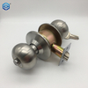 Satin Stainless Steel Bedroom Door Knobs with Lock And Key Interior And Bathroom Doorknob