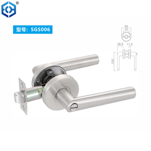 Stainless Steel 304 Entrance Office Function Cylindrical Lever Lock 