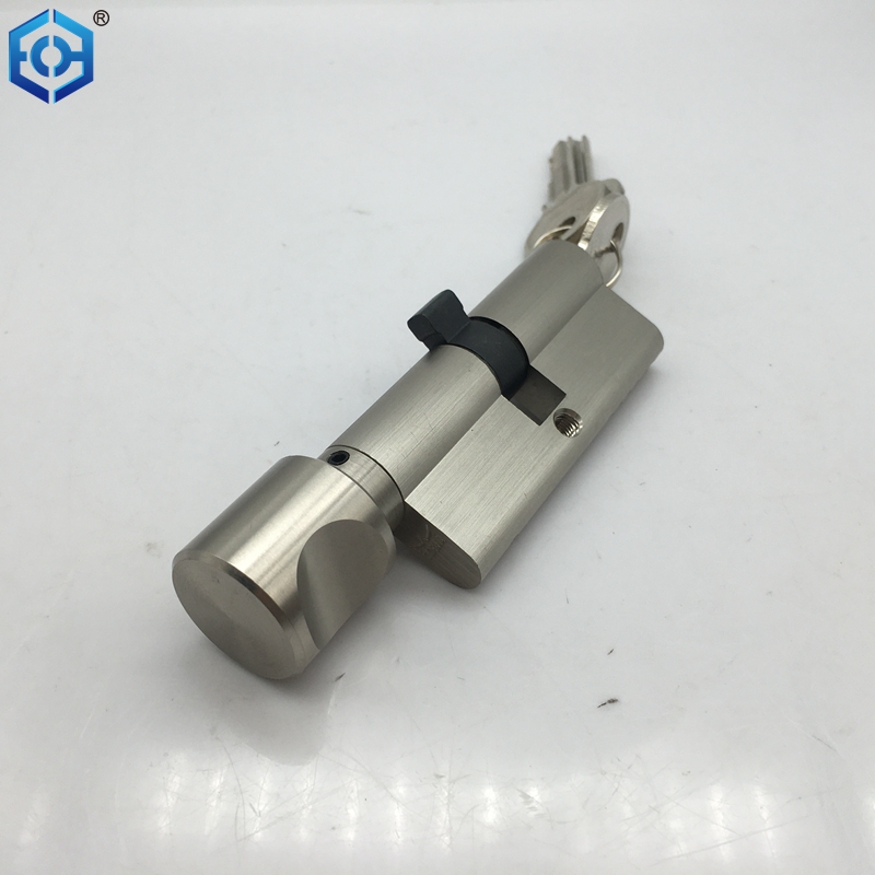 Satin Nickel Brass Euro Cylinder Locks Thumbturn Cylinder Buy b&q
