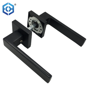Latest Zinc Alloy Luxury Wooden Security Mortise Main Door Handle Design Modern Black Lever Door Handle And Locks