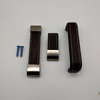 OEM 2020 Newest Zinc Alloy And Leather Brown Knurled Furniture Handles for Cupboard Kitchen Door