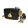 High Security Anti-Theft Door Lock Hardware Middle East Wooden Door Brass Latch Rim Door Lock 