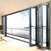 High quality aluminum alloy glass folding door with customized