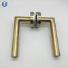Copper Internal Door 304 Stainless Steel Tube Lever Type Door Handles