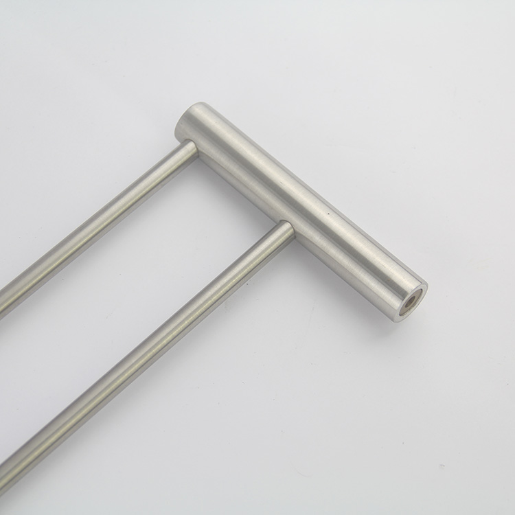 SSS Stainless Steel Double Rack Wall Mounted Towel Holder Shelf with