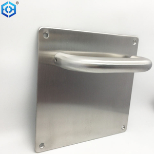 Door Hardware Stainless Steel Hollow Lever Handle on Back Plate