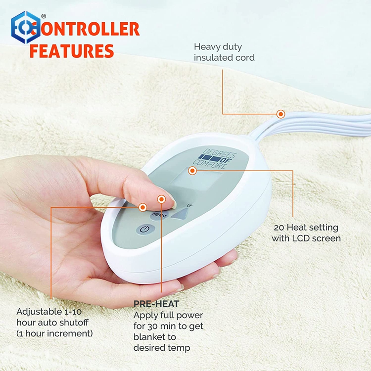 Degrees Of Comfort Electric Blanket Full Size Single Control with