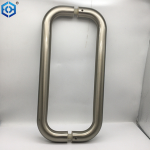 Antibacterial Stainless Steel Chrome Finish Towel Bar Shower Glass Door Handle