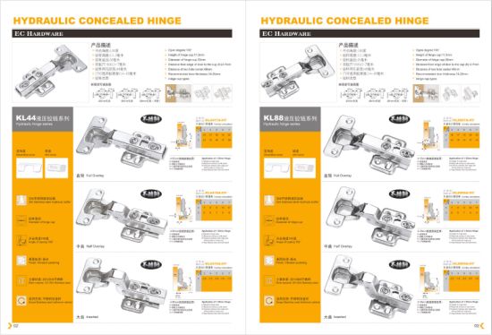 China steel concealed cabinet hinge manufacturer wide opening 0mm/165°