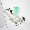 Stainless Steel Single Glass Bathroom Shelf