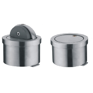 Black Stainless Steel And Plastic Concealed Door Stopper