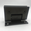 Stainless Steel Fancy Satin Finish Black Color Bathroom Hinge Glass To Wall Glass Shower Door Hinge