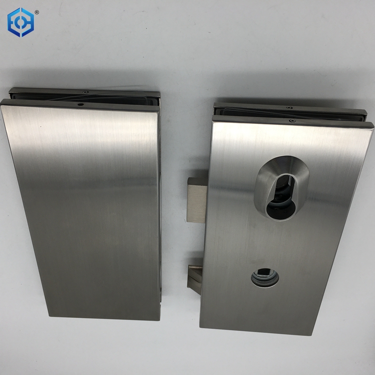 Stainless Steel Swing Mortise Door Lock System Office Security Glass Door Lock