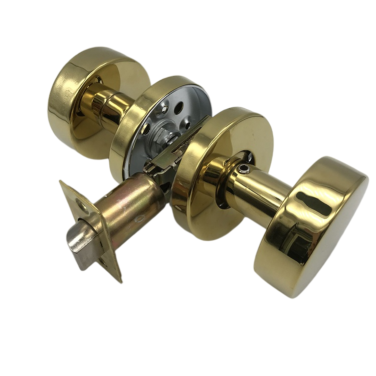 Stainless Steel Commercial Cylindrical Entrance Privacy Bathroom Bedroom Interior Handle Knob Locks Main Door Safe Lock 